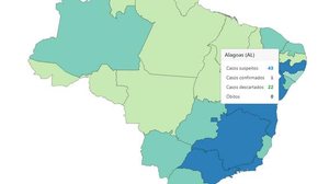 Alagoas já contabiliza 43 casos em investigação | Foto: Reprodução / Ministério da Saúde