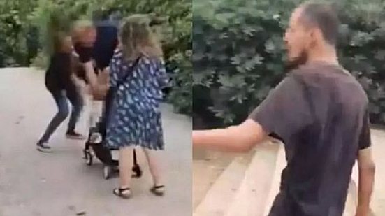 Homem dá tapa em bebê de grupo de turistas e é preso em Barcelona | Reprodução