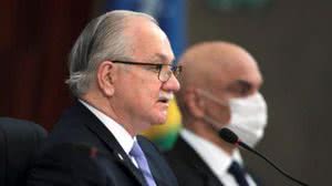 Os ministros Edson Fachin e Alexandre de Moraes, do TSE | Foto: Abdias Pinheiro/SECOM/TSE