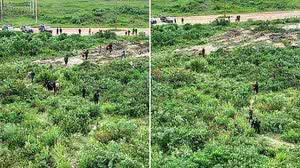 Imagem Vídeos mostram recaptura de fugitivos do Presídio de Segurança Máxima