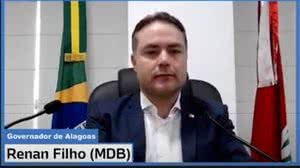 Imagem Renan Filho: 'não há possibilidade de vencer os impactos econômicos antes da questão sanitária'
