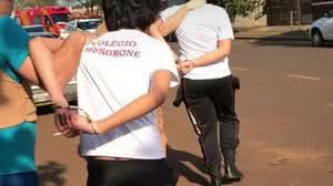 Adolescentes foram apreendidos em seguida | Twitter