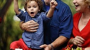 Lula, o neto Arthur e a esposa Marisa, também falecida | Reprodução