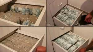 Imagem Vídeo: Polícia encontra R$ 8 milhões em gavetas durante operação em SP