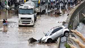 As cinco vítimas do temporal ainda não foram identificadas, segundo o Corpo de Bombeiros | Folha Press