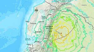 Epicentro do terremoto foi a 122,85 quilômetros da cidade de Macas, na província amazônica de Morona-Santiago | USGS/Reprodução