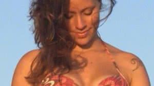 Mel durante a gravidez de Lis | Acervo Pessoal