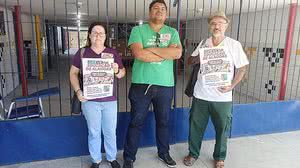 Núcleo do Sinteal faz giro em escolas da rede estadual, nesta quinta | Foto: Cortesia ao TNH1