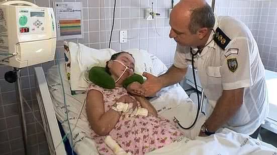 A paciente Clarinha, que ficou quase 24 anos internada em coma e morreu nesta quinta (14) em Vitória | Hospital da Polícia Militar do Espírito Santo/Instagram