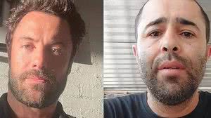 Kayky Brito e o motorista Diones Coelho | Reprodução / Instagram