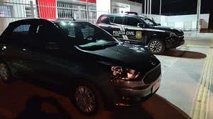 Veículo havia sido locado numa empresa da cidade de São Miguel | Foto: Cortesia / Ascom PC