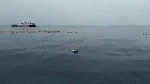 Avião caiu no mar e não expectativa de resgate de sobreviventes. | Reprodução Vídeo