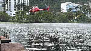 O piloto foi transportado pelo helicóptero Águia da PM até o Hospital das Clínica | Foto: Reprodução
