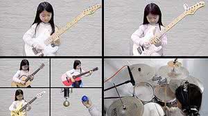 Imagem 'Hotel California' e mais: garota de 6 anos toca todos os instrumentos e viraliza; assista