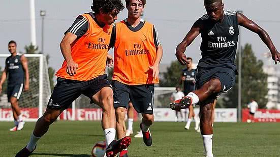 Vinicius Junior treinou com o elenco principal na sexta | Divulgação/Real Madrid