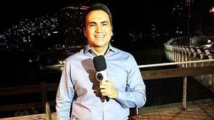 Dennes Queiroz, da Record RJ, que foi atropelado durante reportagem | Instagram