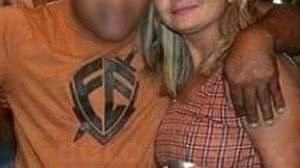 Eduarda em foto de redes sociais ao lado do esposo