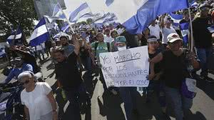 Protesto na Nicarágua | Reprodução