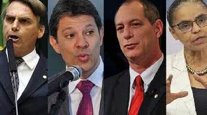 Candidatos a presidência com maiores percentuais | Agência Brasil