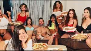 Brasileiro com 8 mulheres já busca micro-ônibus: 'quero viajar com todas' | Foto: Reprodução