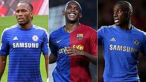 Drogba, Eto'o e Demba Ba criticaram a ideia | Montagem