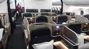 Classe executiva do Dreamliner da Qantas | Foto: Divulgação