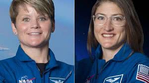As astronautas Anne McClain e Christina Hammock Koch: vaga só para uma. | Robert Markowitz/Nasa