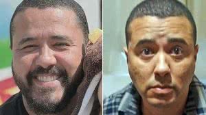 Bruno de Souza Rodrigues antes e depois da prisão pela morte do ator Jeff Machado | Reprodução