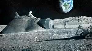 Ilustração do Projeto Artemis, que tentará habitar a Lua até 2024 | Divulgação