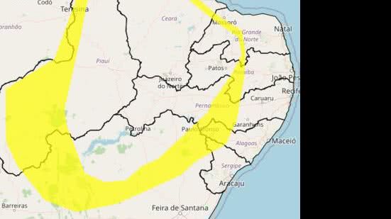 Foto: Reprodução/Inmet