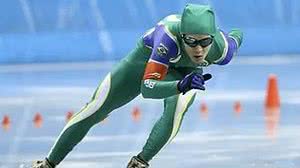 Gabriel Ohnmatch representando o Brasli na patinação no gelo | Divulgação/CBDG