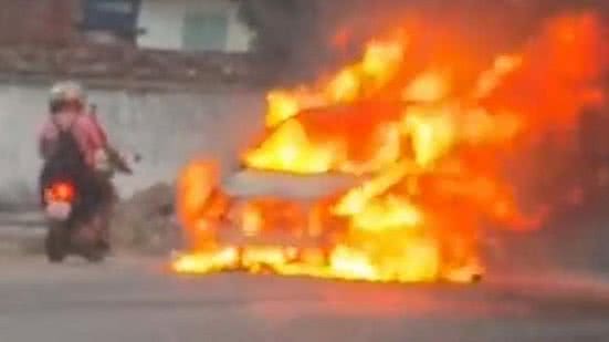 Foi constatada a perda total no veículo | Cortesia ao TNH1