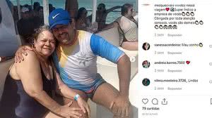 Foto de Lucimar e o filho, Tarcísio, postada em junho | Reprodução / Redes Sociais