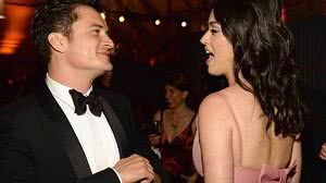 A cantora Katy Perry e o ator Orlando Bloom | Kevin Mazur/Getty Images