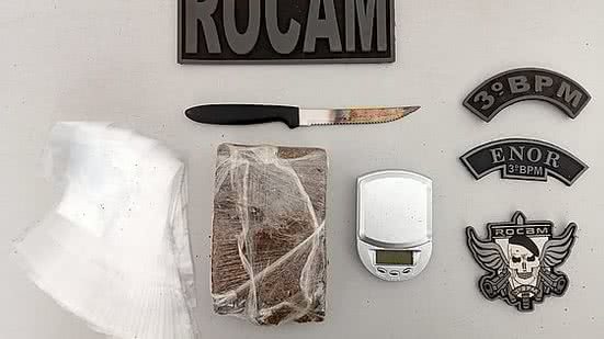 Parte da droga apreendida nas ocorrências | Foto: Cortesia / Ascom PM