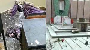 Imagem Grupo entra em igreja e destrói imagens religiosas e vasos com flores em Osasco