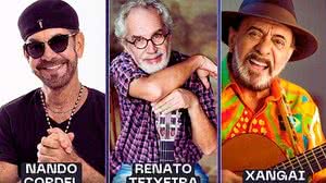 Imagem Renato Teixeira, Xangai e Nando Cordel fazem show inédito em Maceió