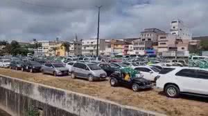 Carreata em prol do governo Bolsonaro em Arapiraca | Foto: Reprodução / Youtube