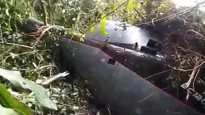 Imagens do helicóptero que caiu na Amazônia | Reprodução / Internet