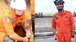 Capitães Jorge Luiz e Luiz Augusto, especialistas em busca e salvamento | Divulgação / Corpo de Bombeiros