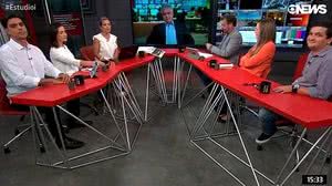 Imagem Jornalista da Globo News cai em 'gemidão' do WhatsApp ao vivo