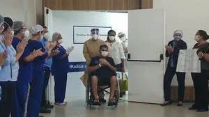 Imagem Após 40 dias na UTI, tenente da PM vence luta contra a covid-19