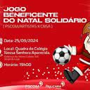 Partida beneficente acontece nesta quarta-feira, 25 de setembro, e será aberta ao público | Foto: Divulgação