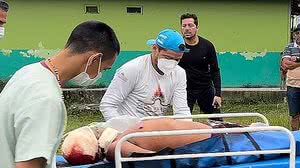 A comunidade Uxiú foi invadida por garimpeiros na tarde desse sábado | Foto: Reprodução / Instagram