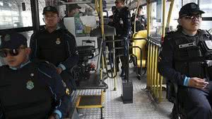 O policiamento ostensivo continua nos terminas de ônibus e nos próprios veículos | Agência Brasil