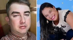 À esquerda Juliano Martins \ à direita Sandra Nunes, morta a tiros em Itaguari, Goiás | Reprodução/Redes Sociais