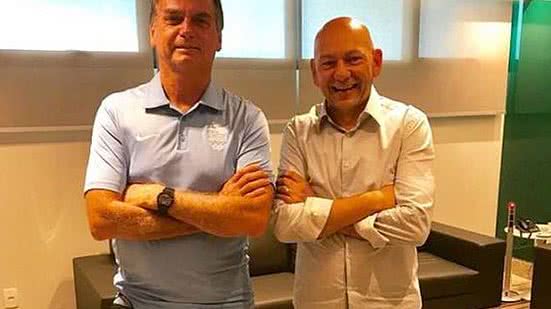 Jair Bolsonaro (PSL), candidato à Presidência da República, e Luciano Hang, dono das lojas Havan | Facebook/Reprodução