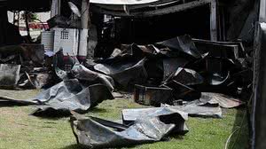 Imagem Flamengo diz que material dos contêineres não é propagador de fogo