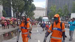 Limpeza na área externa tirou 19,1 toneladas de resíduos | Foto: Divulgação/Comlurb