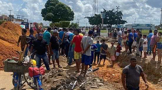 Jovem trabaklhava em obra da Prefeitura de Teotônio Vilela | Foto: Cortesia / Ascom Samu